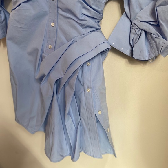 EUC ALEXANDER WANG Cinched Cotton Shirt Dress $795 0 - Picture 4 of 8